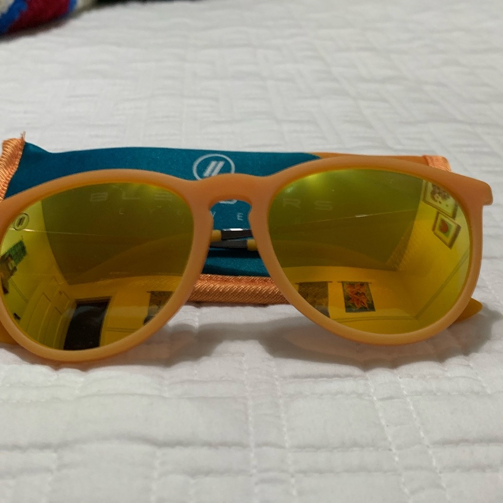 Blenders North Park "Sunz Up" Polarized Orange Sunglasses with Mirror Lenses